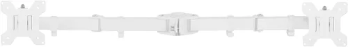 Vista 5 de VIVO PT-SD-AM02A - Brazo de monitor doble totalmente ajustable negro para soporte de escritorio, brazo de monitor doble para 2 pantallas de hasta 27