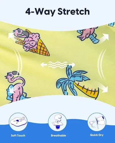 Vista 74 de maamgic Traje de baño para niños con forro de compresión elástico para niño