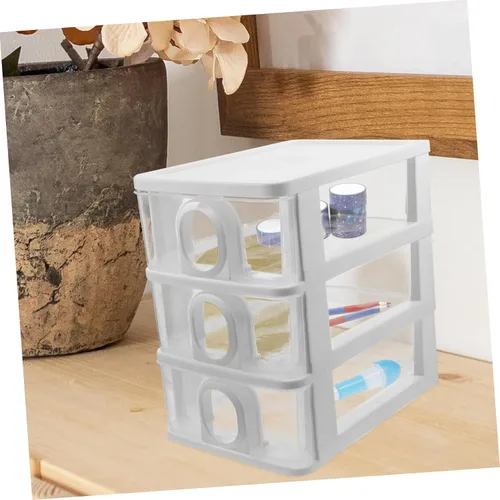 Vista 4 de Desk Drawer Organizer Makeup Storage Box Pantry Organizers for Office Home Desktop Organizing Box