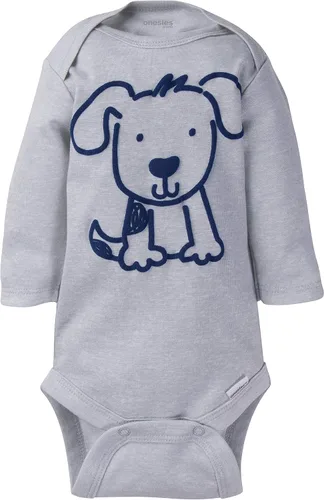 Vista 2 de Onesies Brand Paquete de 6 mamelucos unisex de manga larga para bebé