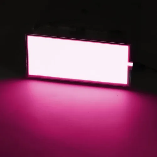 Vista 2 de jose2015 - Panel electroluminiscente EL de 4.7 x 2.0 in, color rosa claro, panel EL flexible de 12 V, luz de decoración para cosplay, fiesta