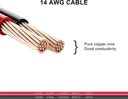 Vista 4 de Cable de terminal de anillo tórico XT60, 14AWG XT60 macho a terminales de anillo O Cable de alimentación de extensión para kit de panel solar