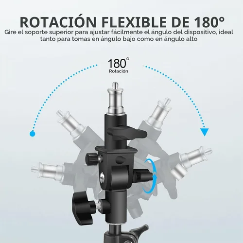 Vista 2 de WELLMAKING Soporte de montaje de flash de cámara en forma de U para luz
