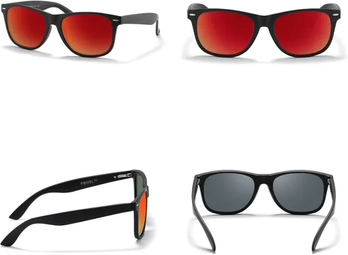 Vista 2 de PRIVEL Gafas de sol polarizadas extra grandes de tamaño XXL de 6.102 in para hombres grandes y anchos TR90 ultraligeros protección UV400