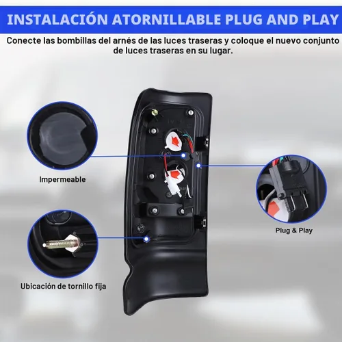Vista 5 de Nixon Offroad Conjunto de luces traseras LED para Dodge Ram 1500 1994-2001