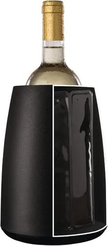 Vista 5 de Vacu Vin Rapid Ice – Enfriador de vino elegante – Negro, negro, Negro