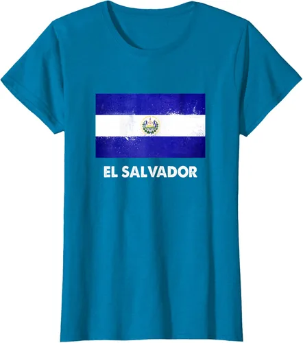 Vista 70 de Camiseta de la bandera de El Salvador Camiseta salvadoreña