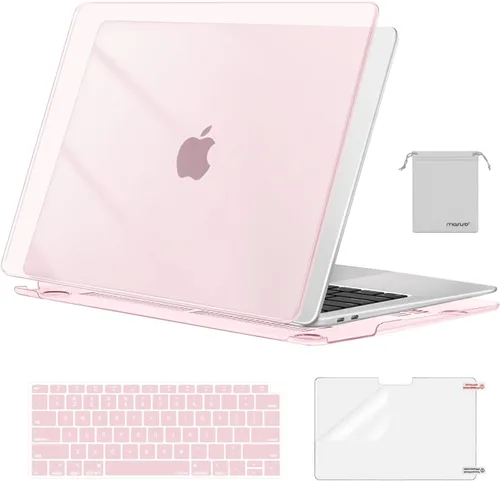 Vista 34 de MOSISO Compatible with MacBook Air 13 inch Case M1 2021 2020 2019 2018 azul (Airy Blue)