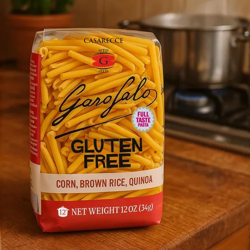 Vista 7 de Garofalo - Pasta Casarecce prémium sin gluten, hecha en Italia, maíz, arroz, mezcla de papa y quinua, dibujado en bronce, Al Dente (paquete de 2)