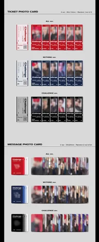 Vista 5 de Kakao M Wei - Identity : Challenge [Challenge ver.] (2nd Mini álbum) [Pre-Order] CD+Photobook+Póster plegado+Otros con seguimiento, pegatinas