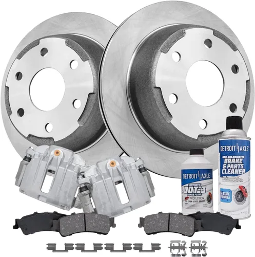 Vista 81 de Detroit Axle - Rotores de freno para Jeep Compass 2015-2022 Renegade 2016-2022 Fiat 500X 2016-2022, 2018, 2019, 2020, 2021. Reemplazo de rotores