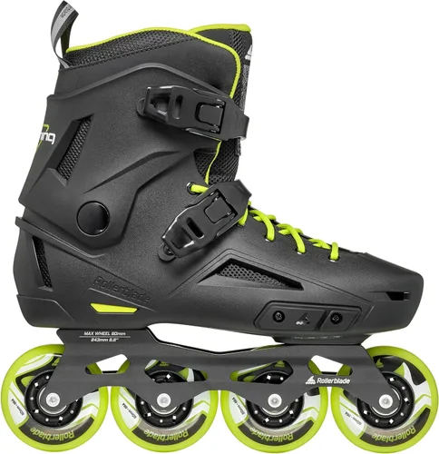 Vista 2 de Rollerblade Lightning - Patines en línea urbanos para hombre, color negro y lima