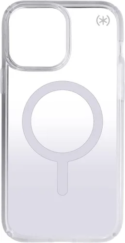 Vista 2 de Speck Presidio Perfect Clear - Funda transparente para Apple iPhone 13 Pro Max / 12 Pro Max, color desvanecimiento de la atmósfera