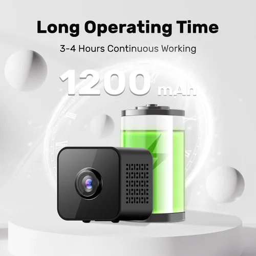Vista 3 de Mini cámara de seguridad 4K, cámara inalámbrica WiFi, pequeña cámara portátil HD para niñera con detección de movimiento, almacenamiento en la nube