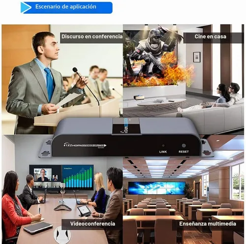Vista 8 de MYPIN Extensor HDMI 1080P@60HZ 1x2 dispositivo divisor sobre cable CAT6/6A