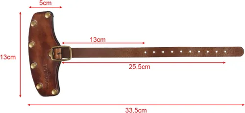 Vista 3 de TOURBON Funda para cabeza de hacha de hacha vintage Leaher Designed for Hatchets with a 3.5" Blade, Adjustable Buckle Strap, Reinforced Rivets