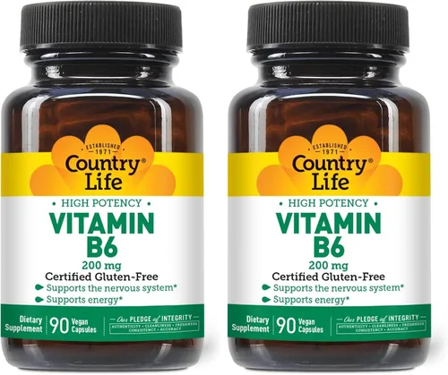 Vista 8 de Country Life Suplemento de riboflavina de 100 mg de vitamina B2 – Aumenta la producción de energía y apoya la función celular, sin gluten, vegano