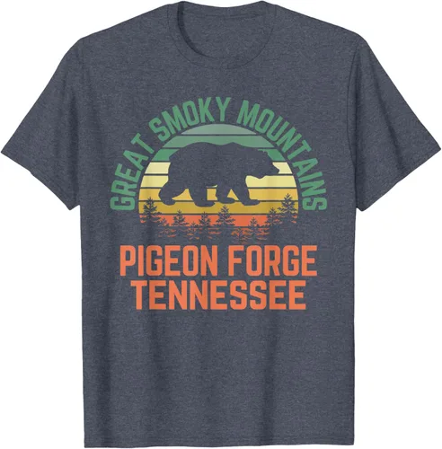 Vista 66 de Camiseta Pigeon Forge Great Smoky Mountains National Park Tennessee, Negro, S