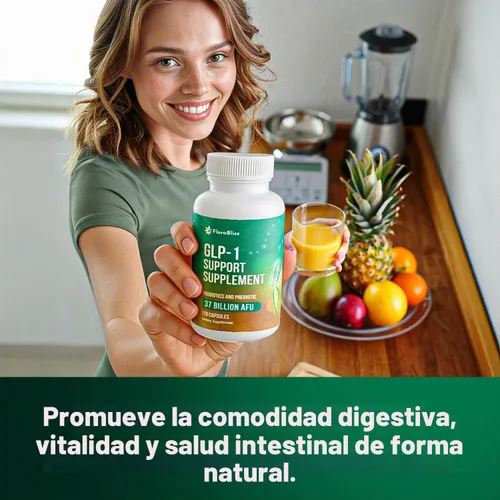 Vista 3 de FloraBliss Akkermansia, Bacillus, achicoria, berberina, vitamina D y B2