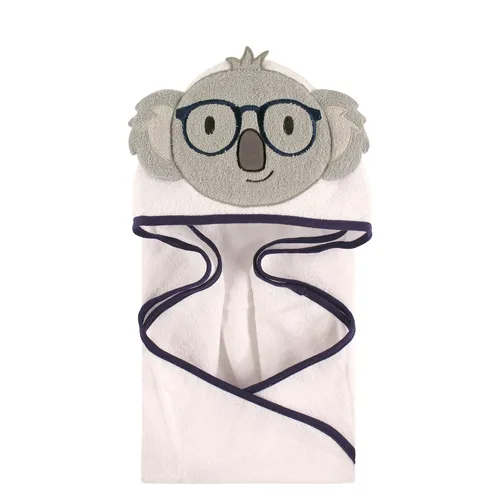 Vista 100 de Hudson Baby Toalla con capucha unisex de algodón con cara de animal para bebé, cocodrilo, talla única