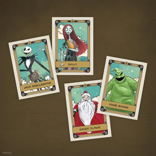 Vista 6 de Lotería: Disney Tim Burton’s The Nightmare Before Christmas Juego tradicional de Lotería Estilo bingo, con arte y ilustraciones personalizadas