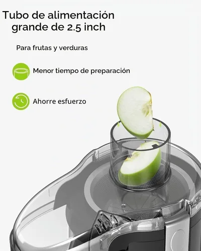 Vista 2 de SIFENE Máquina exprimidora centrífuga compacta de 350 W, canal de 2.5