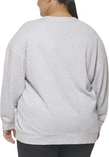 Vista 4 de Calvin Klein Performance womens Active Chevron Hem Drop Shoulder Pullover