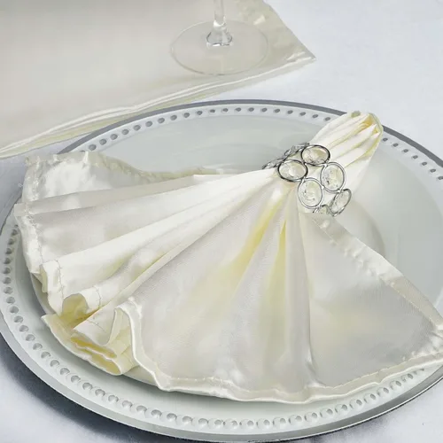Vista 38 de Efavormart - Servilletas de lino de satén de terracota de 20 x 20 pulgadas para decoración de bodas, cumpleaños, restaurantes, fiestas, 25