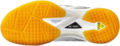 Vista 2 de YONEX Power Cushion 65 Z3 - Zapato ancho de bádminton para interiores (blanconaranja)