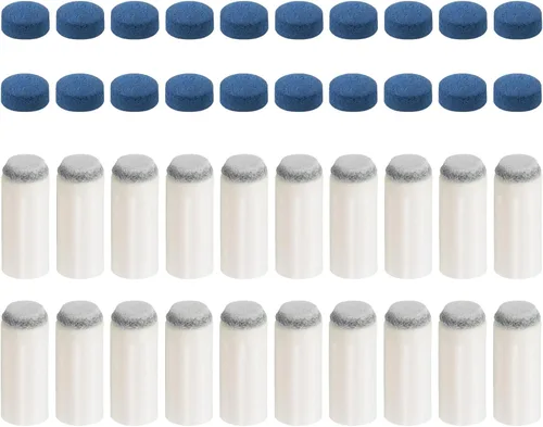 Vista 9 de PATIKIL Pool Cue Tips Set, Snooker Billiard Cue Stick Tips Replacement Compatible Pool Cue Ferrules