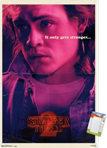 Vista 12 de Trends International Netflix Stranger Things: Season 2 - Póster de Billy Wall, 14.725 x 22.375 pulgadas, versión enmarcada de madera de granero
