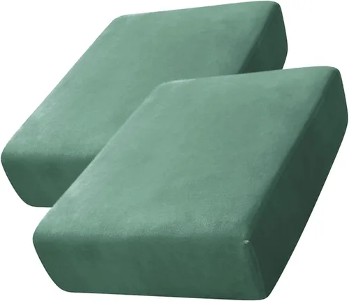 Vista 18 de CONRUSER Funda de cojín elástica de terciopelo suave, funda de cojín de felpa de terciopelo suave, fundas de sofá, protector de muebles con parte