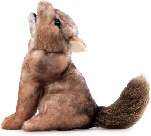 Vista 3 de Folkmanis Marioneta de dedo mini coyote
