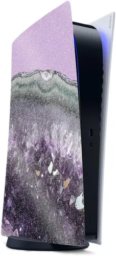 Vista 42 de MightySkins - Skin para juegos con purpurina brillante para PS5 y Playstation 5, ágata amatista, acabado duradero con purpurina de alto brillo