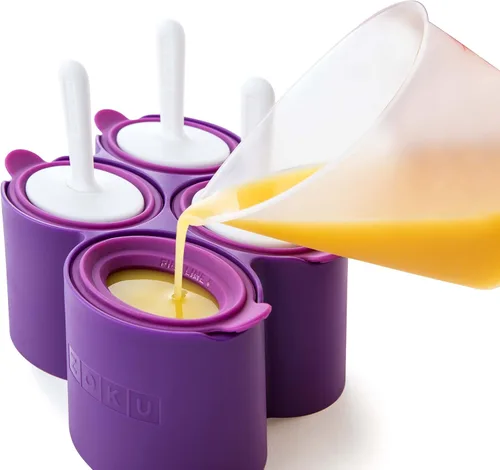 Vista 3 de Zoku Slow Pop moldes, M, Round Pops