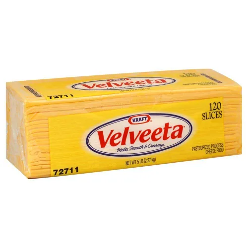Vista 4 de Kraft Velveeta Regular Sliced Cheese, 5 libras- 4 por caja.