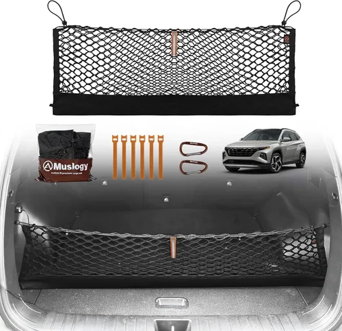 Vista 55 de Muslogy Red de carga para maletero estilo sobre compatible con accesorios Jeep Grand Cherokee L 2021-2024 2025, organizador de maletero de ajuste