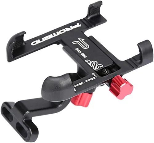 Vista 7 de Soporte para teléfono móvil para bicicleta, giratorio de 360°, ajustable, para manillares de bicicleta, soporte para teléfono celular