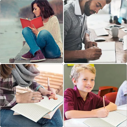 Vista 7 de Coopay Paquete de 12 cuadernos coloridos a granel, tamaño A5, juego de viaje rayado, bloc de notas, planificador de escritura, cuaderno de bocetos