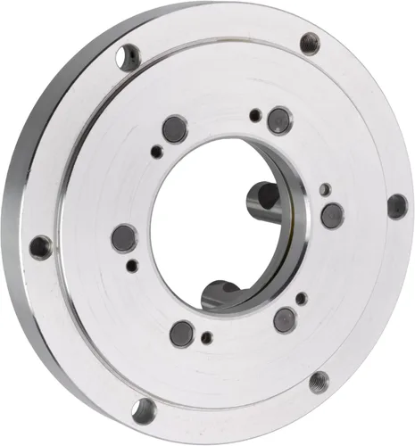 Vista 5 de CME Portabrocas de torno autocentrante de 3 mandíbulas de 8 pulgadas con placa de respaldo Camlock D1-5, mordazas reversibles de dos piezas