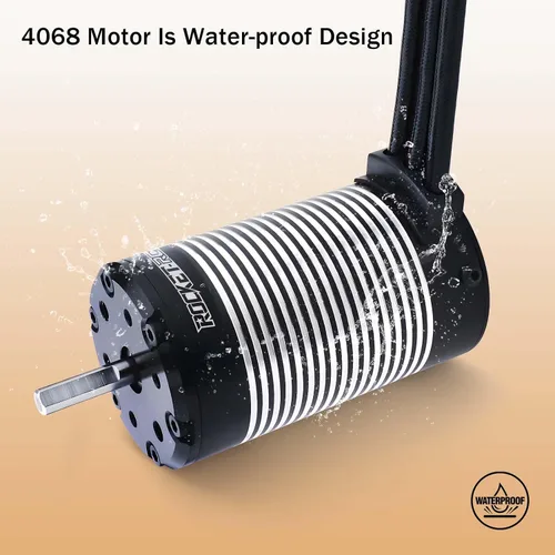 Vista 4 de Surpass Hobby 1700Kv 4-Pole Motor sin escobillas K4068 5S Motor Hi-Torque para 1/8 Buggy Truggy Monster
