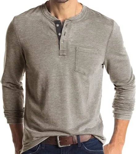 Vista 12 de Men's Casual Shirt, Button Down Long Sleeve Solid Dress Shirt Beach Vacation Shirts
