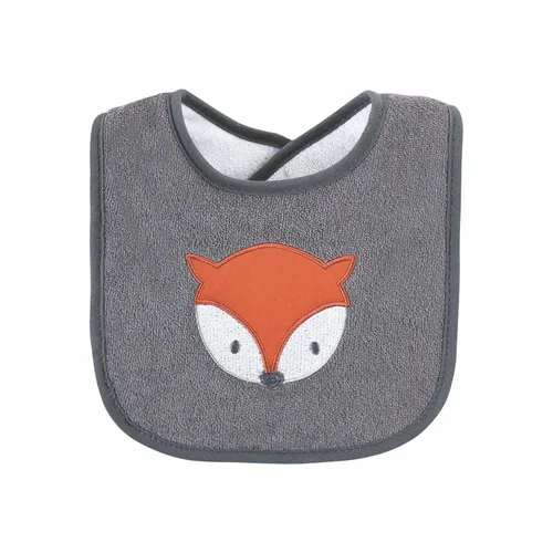 Vista 7 de Baberos Hudson Baby unisex de tela de toalla de algodón con relleno de fibra, Tamaño único Niño Gris Bosque