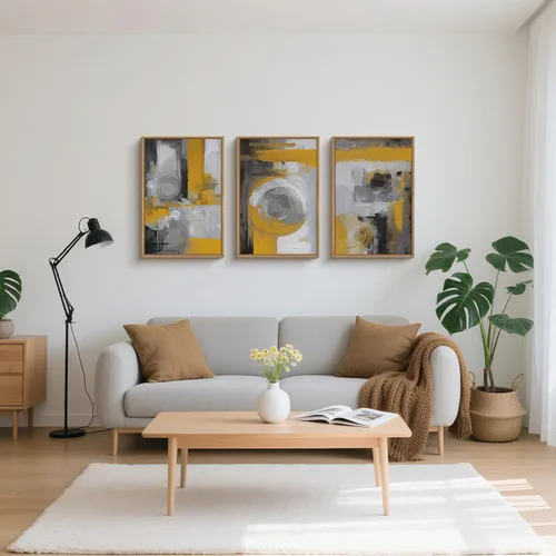Vista 53 de FWIEXA Juego de Arte de Lienzo Bohemio Enmarcado para Pared, Cuadros Botánicos Verde Salvia Decoración de Pared, Impresiones de Arte de Plantas