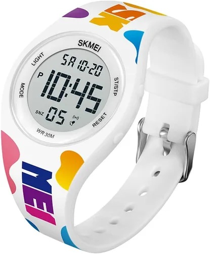 Vista 9 de Gosasa Casual estilo simple correa de silicona mujeres hombres deportes relojes 30M impermeable