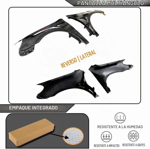 Vista 4 de Ventilación lateral de fibra de carbono para Volkswagen VW Golf MK6 GTI R20