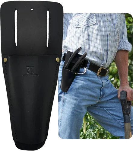 Vista 10 de Funda de podadora de cuero de jardín,Funda de herramienta para tijeras de podar de jardinería,Cubierta protectora de tijera duradera