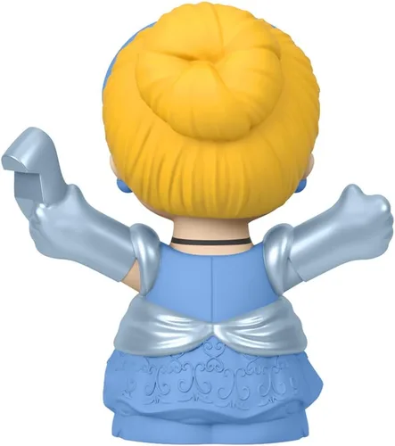 Vista 4 de Mattel Pieza de repuesto para el juego Fisher-Price Little People - HJW75 ~ Figura de repuesto de princesa Cenicienta ~ Ella sostiene una zapatilla