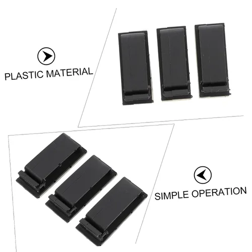 Vista 3 de Hemobllo Ganize Your Desk - 10 clips organizadores de cables autoadhesivos para auriculares, cables de cargador de teléfono