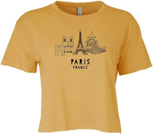 Vista 22 de Cute Women's Screen Location Printed Crop Tee, Shirts With Sayings